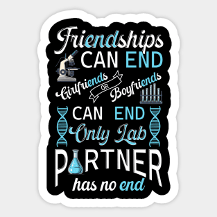 Lab Partner Funny Gift Sticker